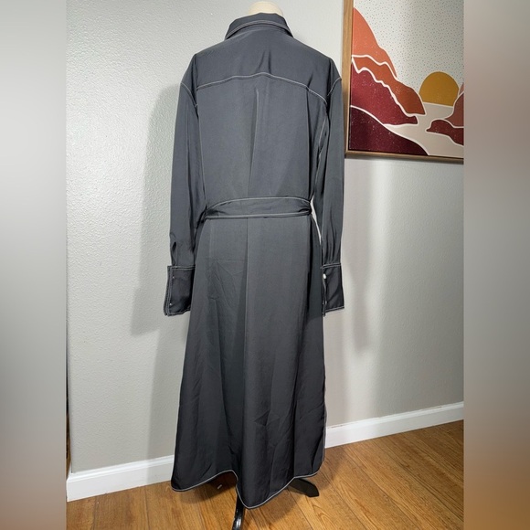 Tie-belt shirt dress - Black - Ladies |H&M size small. - Picture 7 of 10